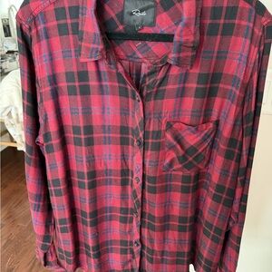 Rails Red and Black Plaid Shirt